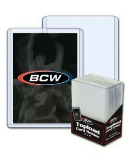 Bcw Hard Plastic Baseball Trading Card Topload Holders Standard 59 79 138pt 360+