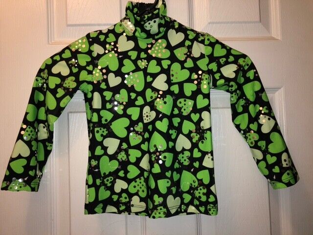 Hobby Horse Limited Edition 2t Girls Western Pleasure Show Shirt Neon Green