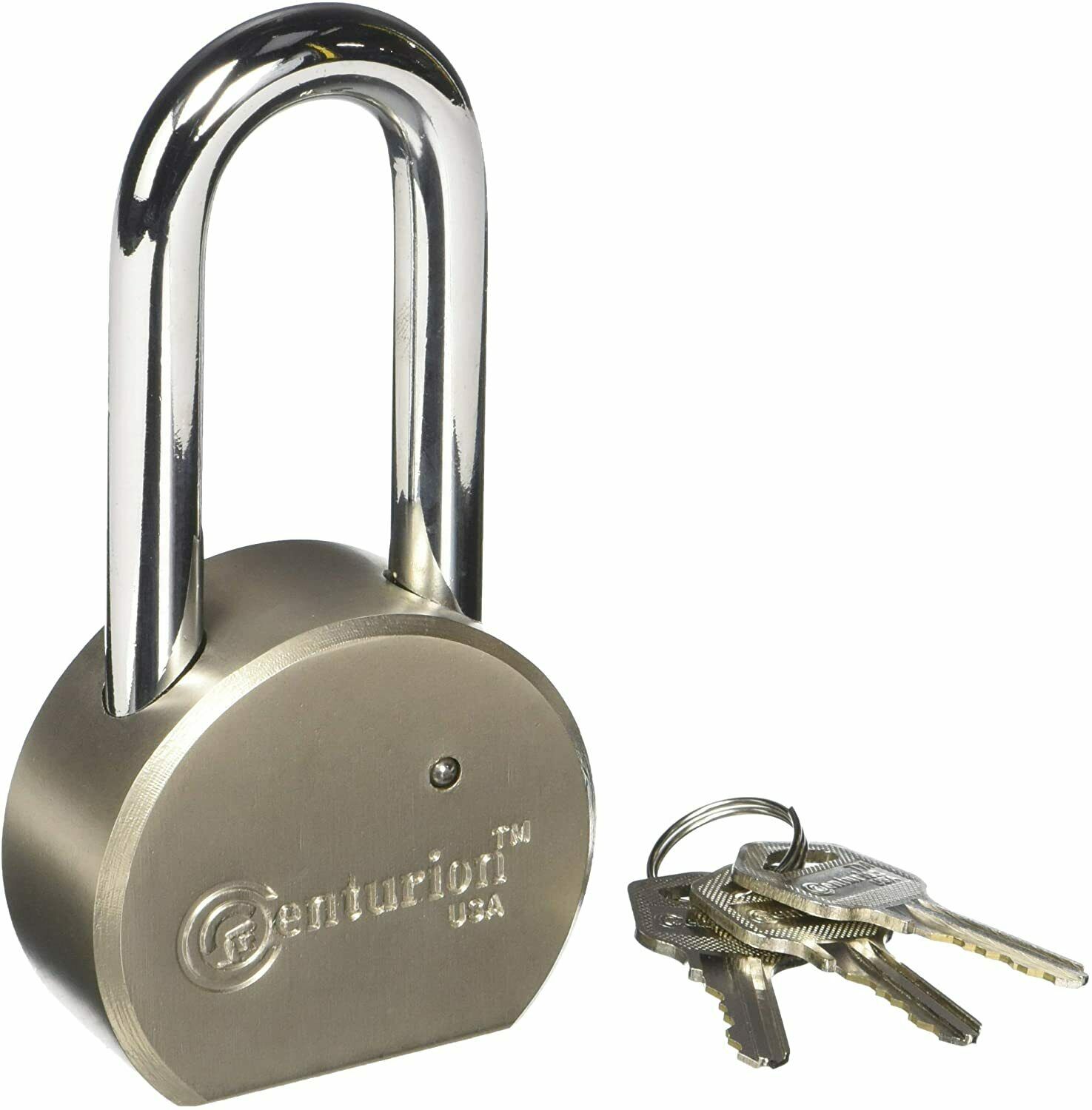 Round Body Steel Padlock – 65mm Body (70mm Shackle) 2 Pack Key Different
