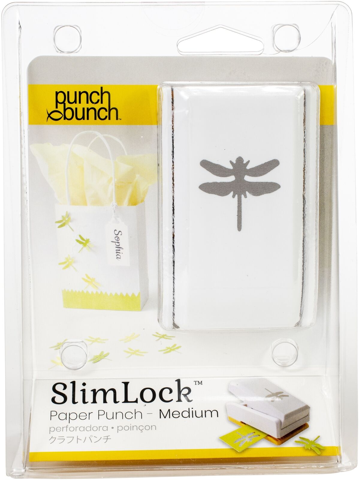 Punch Bunch Slimlock Medium Punch-dragonfly 1"x1"