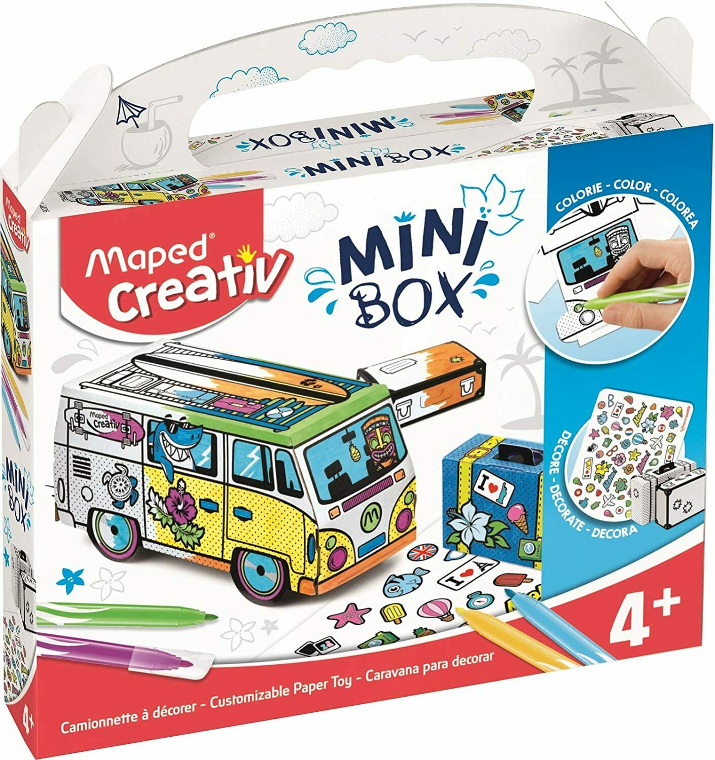 Maped Creativ Mini Box - Paper Camper Van Toy