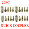 (20) Brass Coupler Quick Connect Coupler Set Air Compressor Hose New