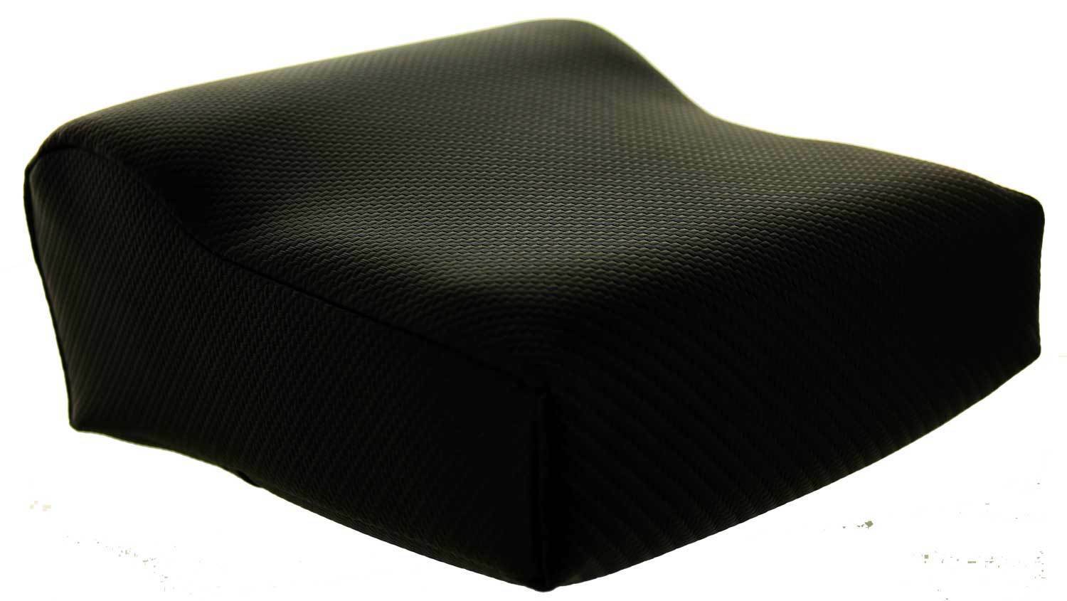 Black Contour Tanning Bed Pillow W/carbon Fiber Look. Compact Comfortable Size