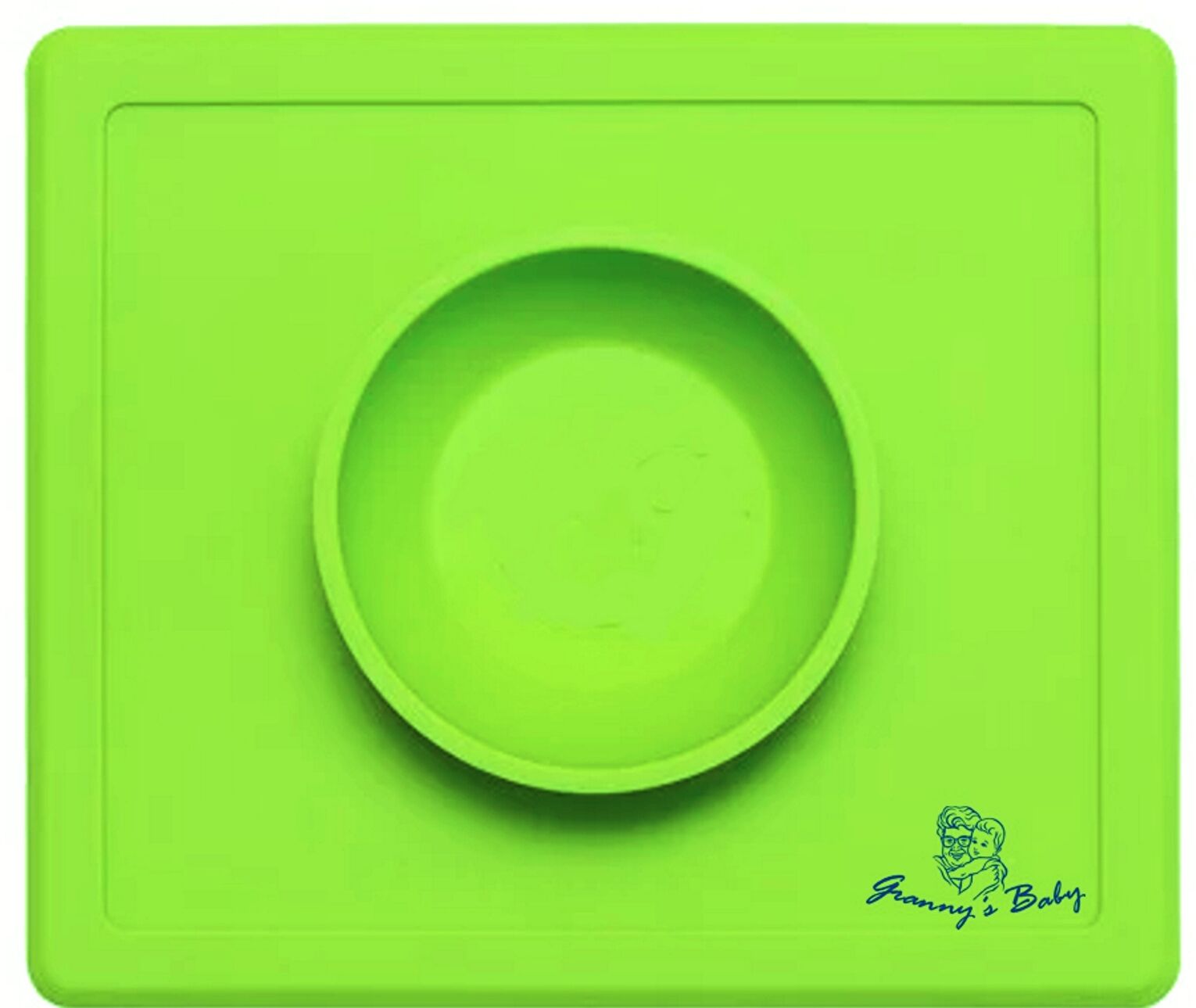 All-in-one Reusable Baby Silicone Place Mat Bowl With Anti-spill Surface Suction