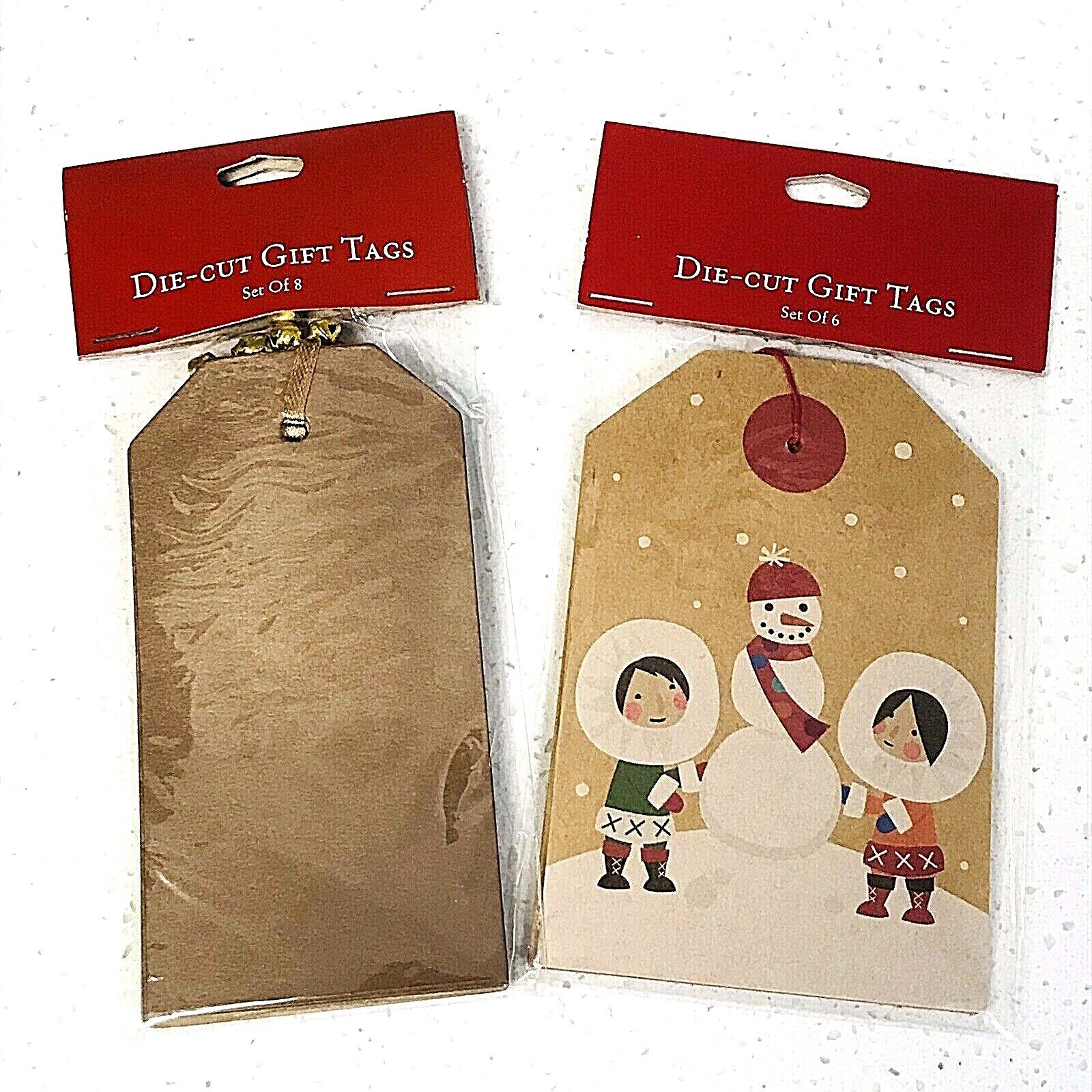2x World Market Die-cut Christmas Holiday Gift Tags = 14 Total