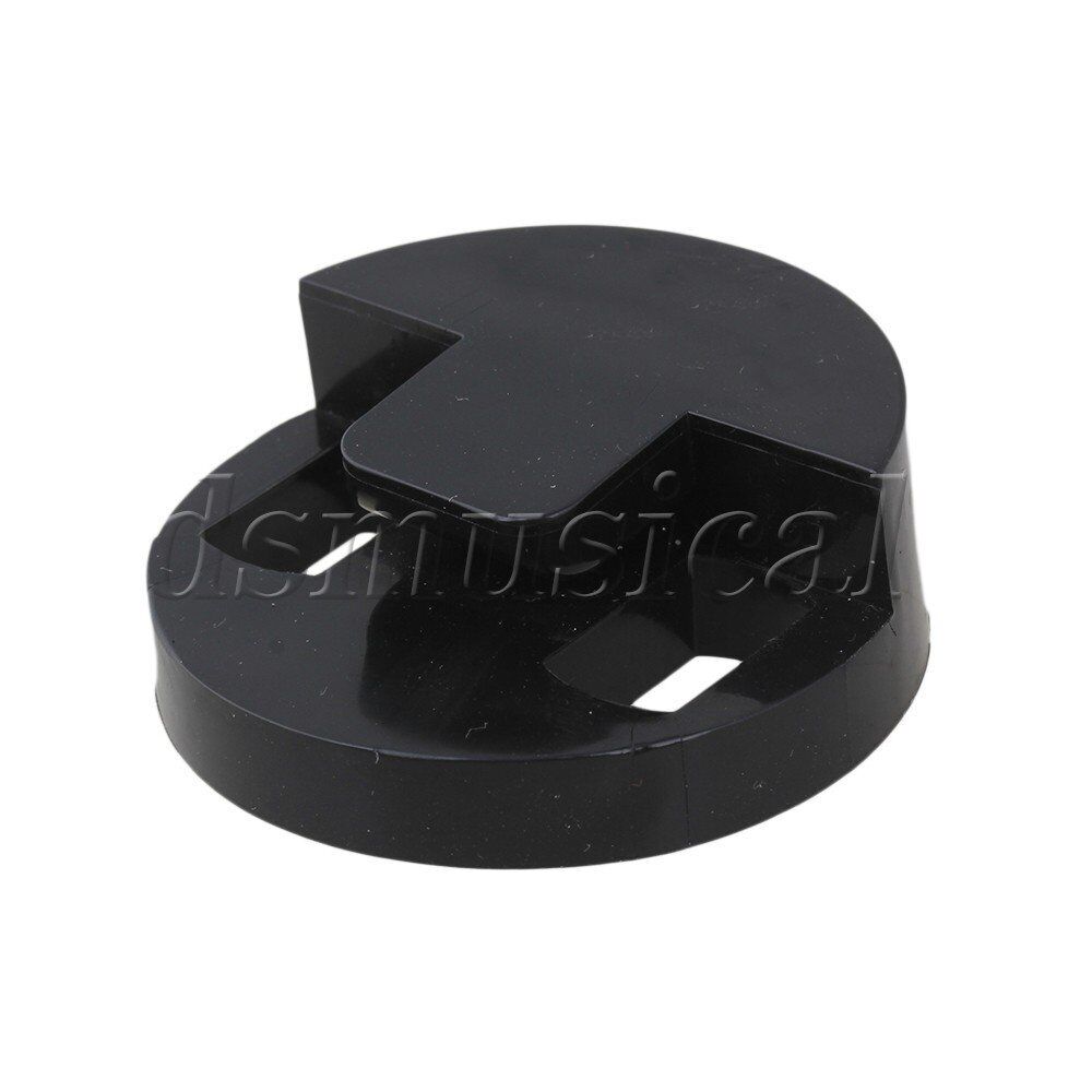 Bass Rubber Mute, Round With Double Holes Black