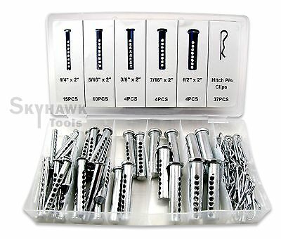 74-pc. Universal Clevis Pin Assortment With Cotter Pin With Case