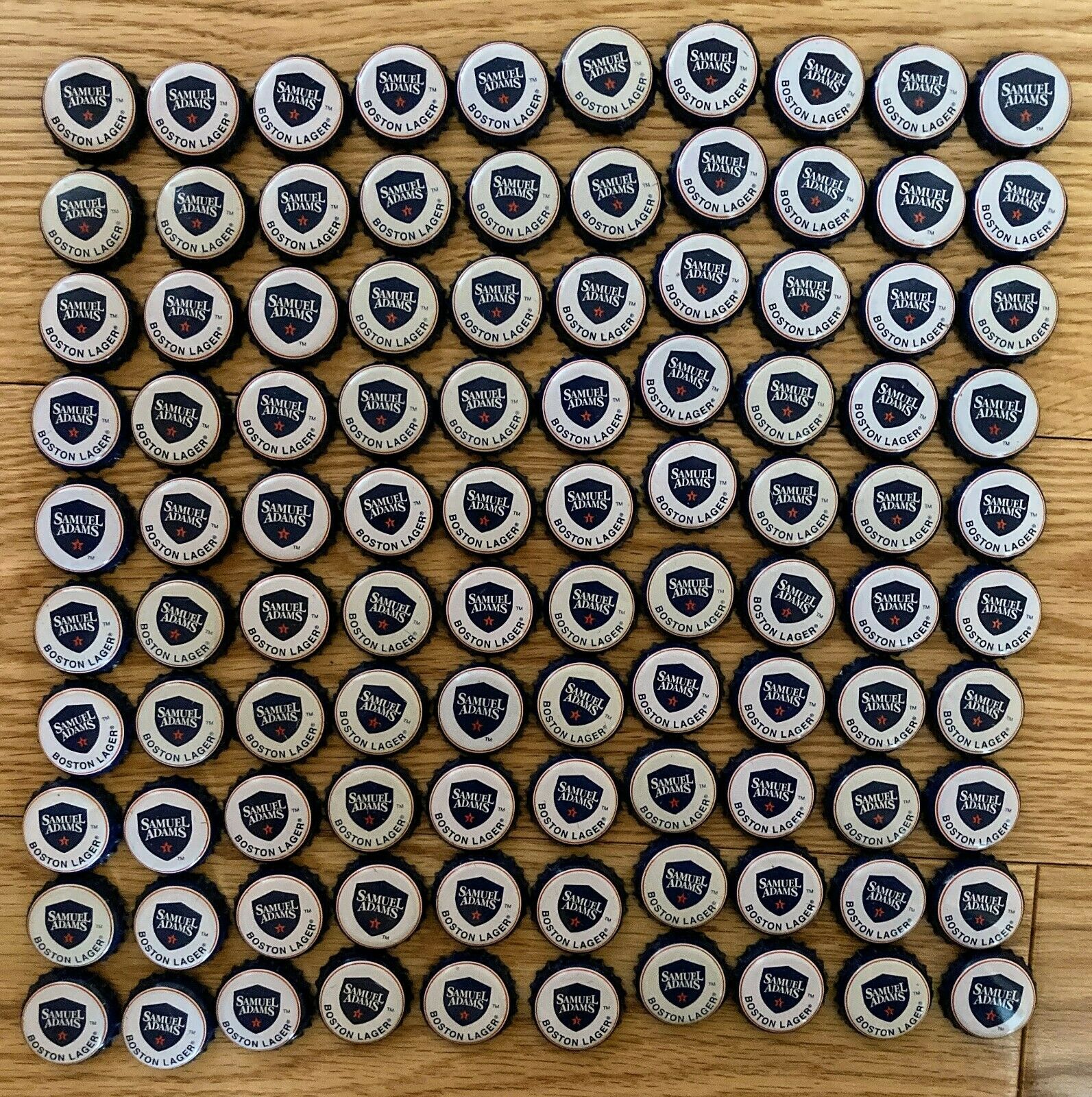 Arts And Crafts - Sam Adams Bottle Caps (lot Of 100)