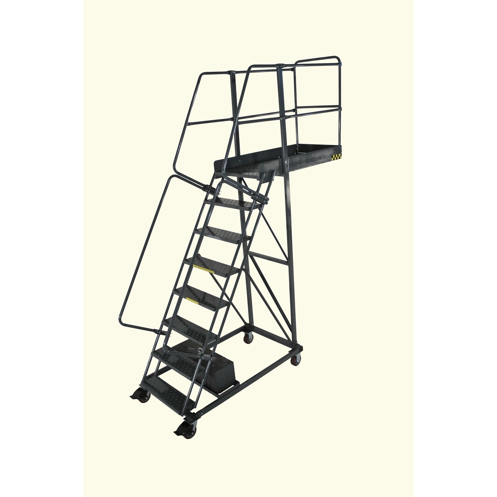Ballymore Rolling Ladder Overall Height 120 In Steps 8 Cap 300 Lb