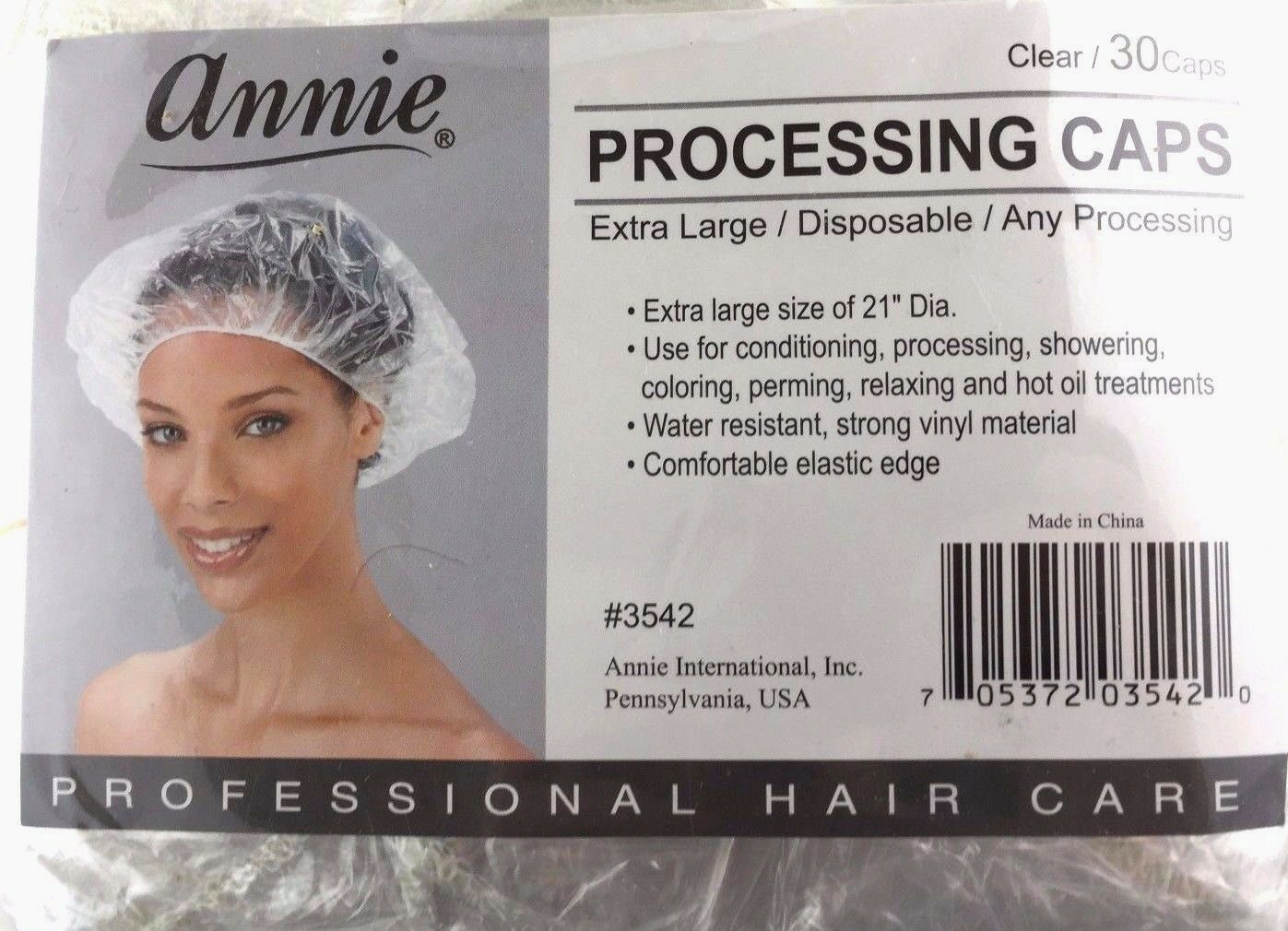 Brand New Annie Extra Large Clear Disposable Processing Caps #3542 30caps