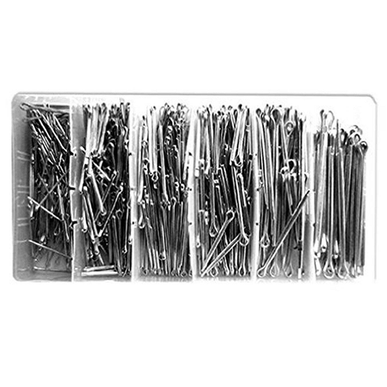 555 Pcs Cotter Pin Assortment With Case Container