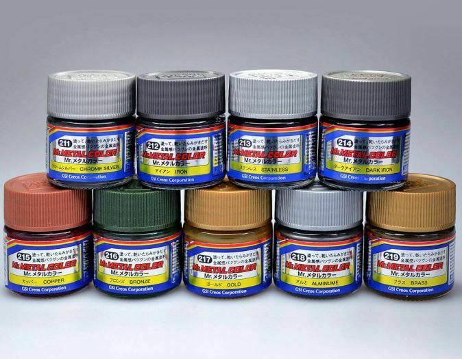 Gsi Creos Mr. Hobby Mr. Metal Color Airbrush Paint 10ml Select Any Color