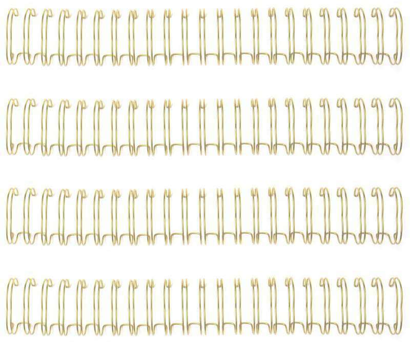 We R Memory Keepers Cinch Wires .625" 4/pkg Gold 633356615026