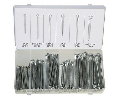 144 Pc Large Assorted Cotter Pins Extra Large Pin Assortment Cotter Keys Set