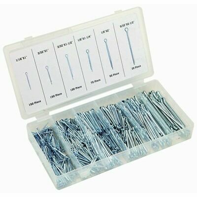 555pc Cotter Pin Clip Key Fitting Assortment Tool Kit Set W/ Case Container Box